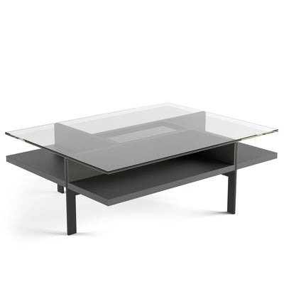 BDI Terrace Rectangle Coffee Table 1152 Charcoal Grey 