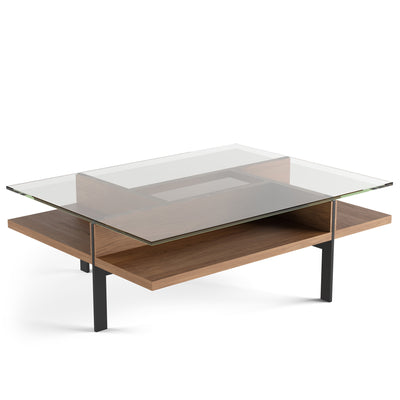 BDI Terrace Rectangle Coffee Table 1152 Natural Walnut 