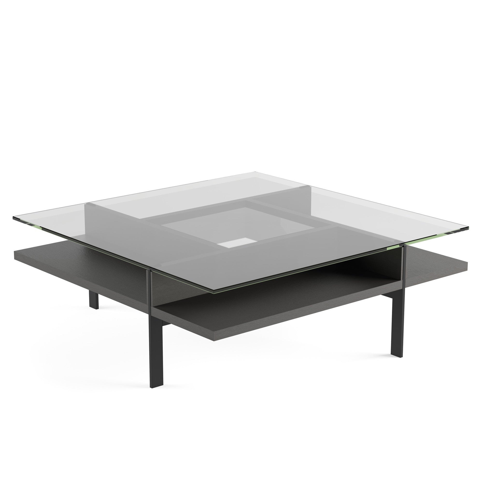 BDI 1150 Terrace Square Coffee Table Charcoal Grey