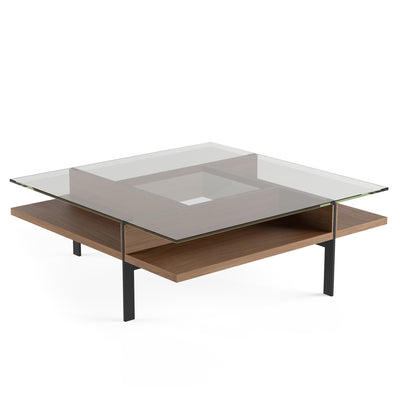 BDI 1150 Terrace Square Coffee Table Natural Walnut  GALLERY
