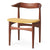 warm nordic-cowhorn-dining chair-walnut-Hallendal 65 407-vanilla Hansen Interiors