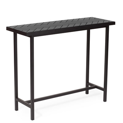 Herringbone Tile Console Table